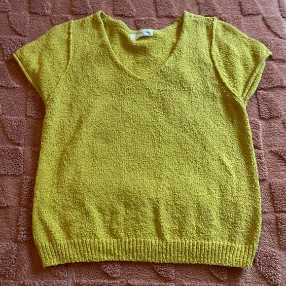 Anthropologie Valentina Yellow Sweater Tee - Picture 2 of 5